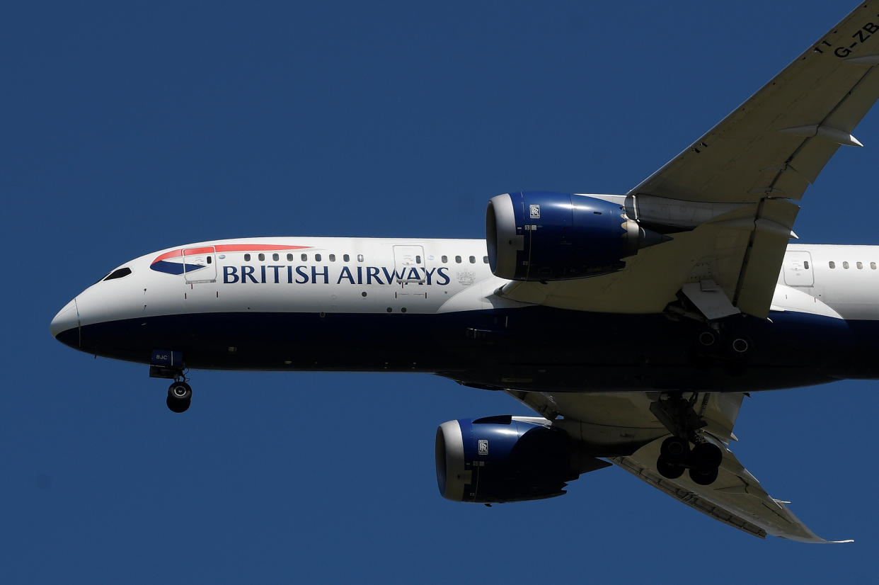 A British Airways plane