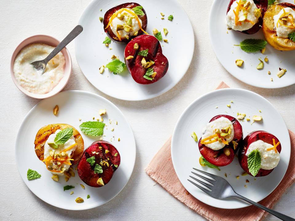 Treat Yourself: Grilled Plums With Ricotta and Honey