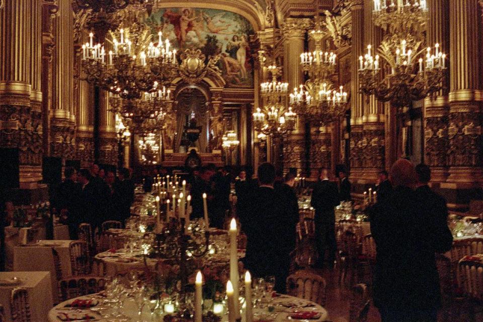 Inside the gala for the Paris Opera Ballet. 