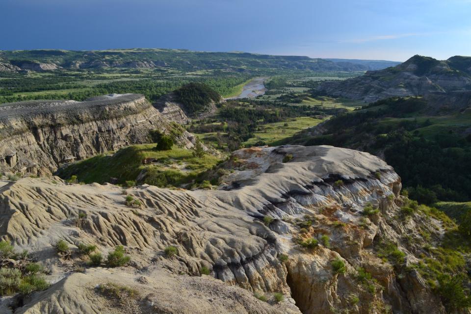 Theodore Roosevelt National Park's buttes, made of bentonite clay, are always changing.