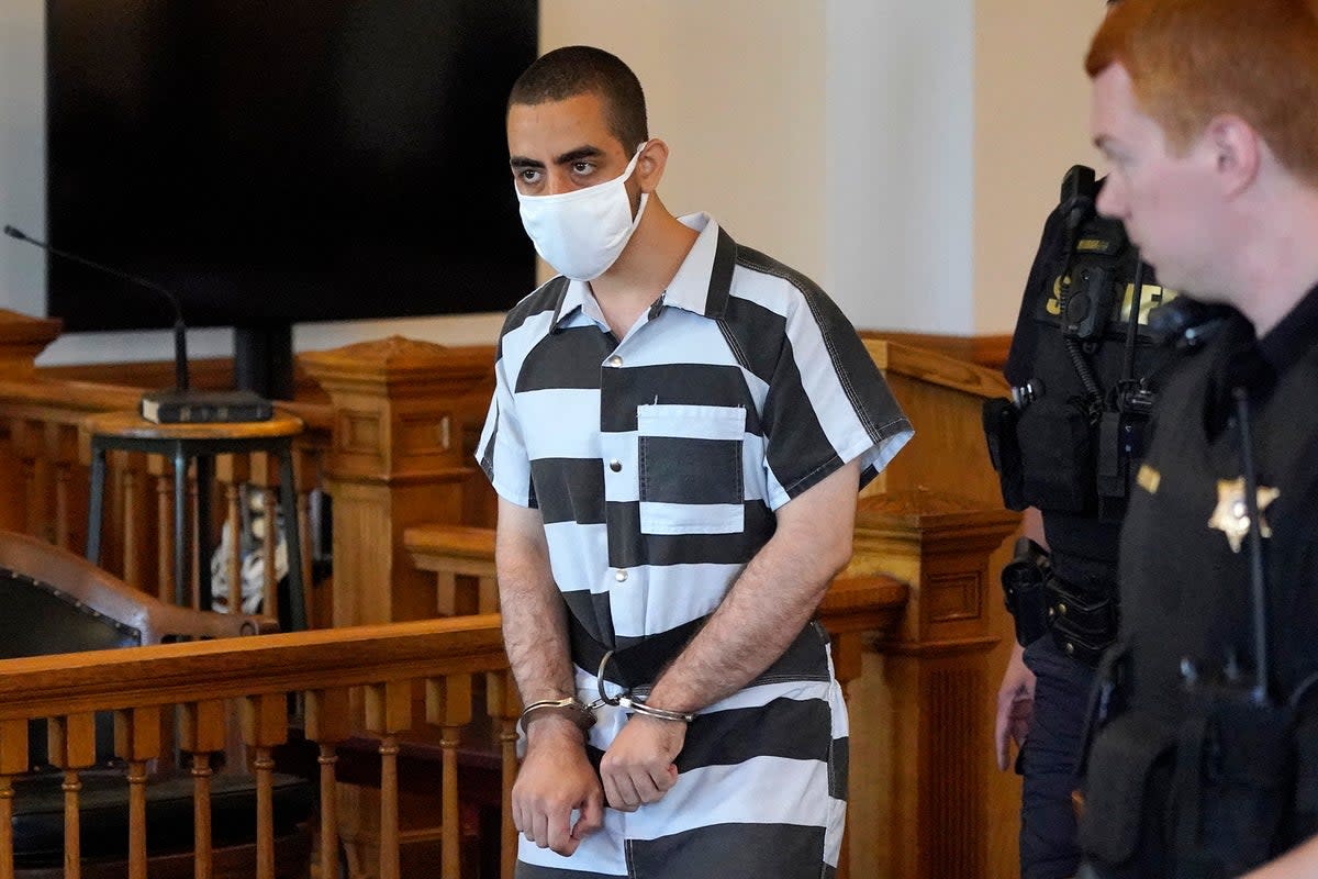 Matar, 24, from New Jersey, is awaiting trial after pleading not guilty to charges of attempted murder and assault over the attack (Copyright 2022 The Associated Press. All rights reserved)