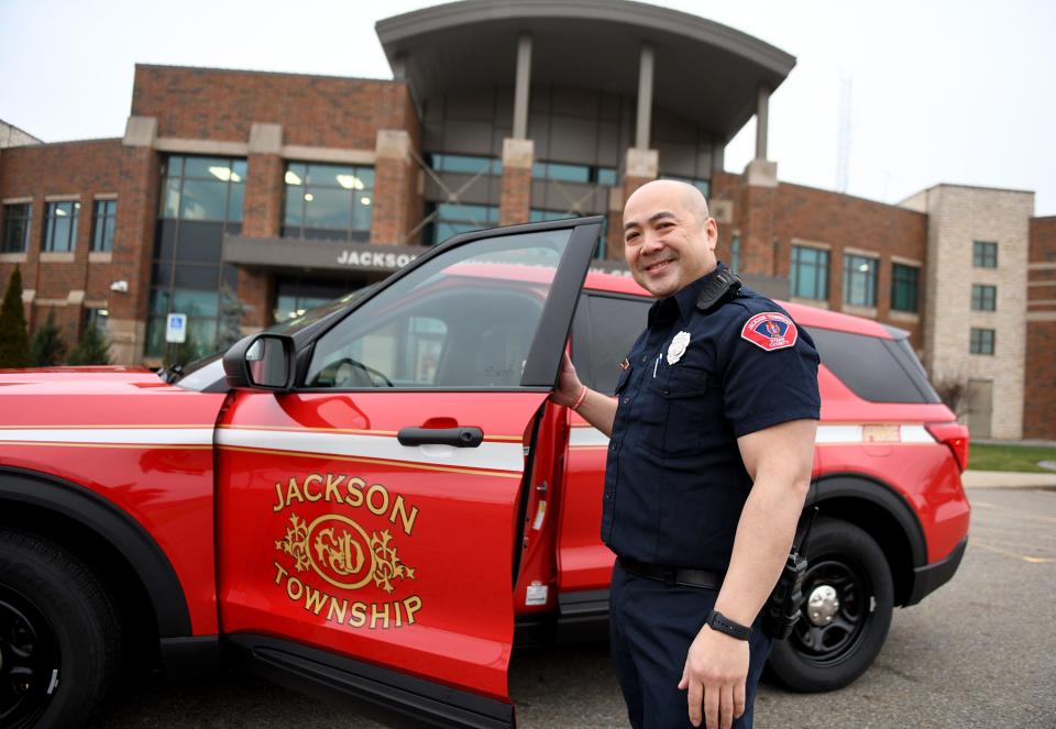 Denny Tan serves as a fire safety inspector and investigator within the Fire Prevention Bureau at the Jackson Township Fire Department.