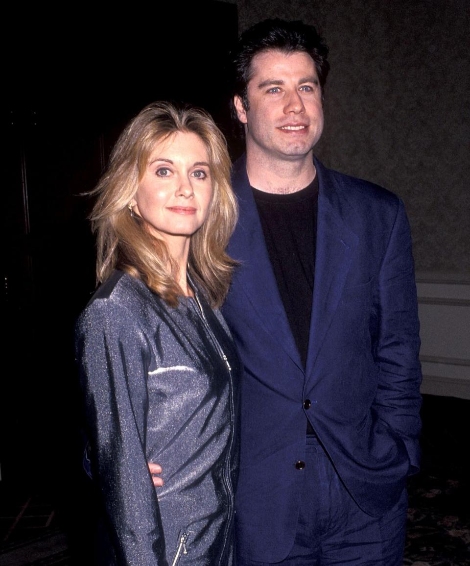 Olivia Newton-John and actor John Travolta