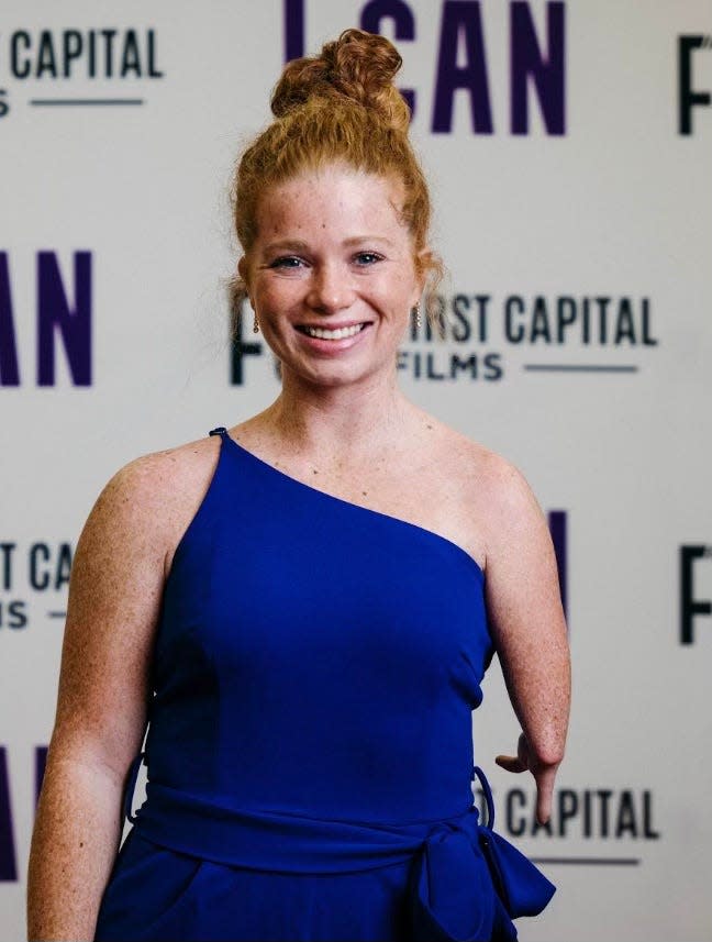 Katelyn Pavey at a screening of "I Can"