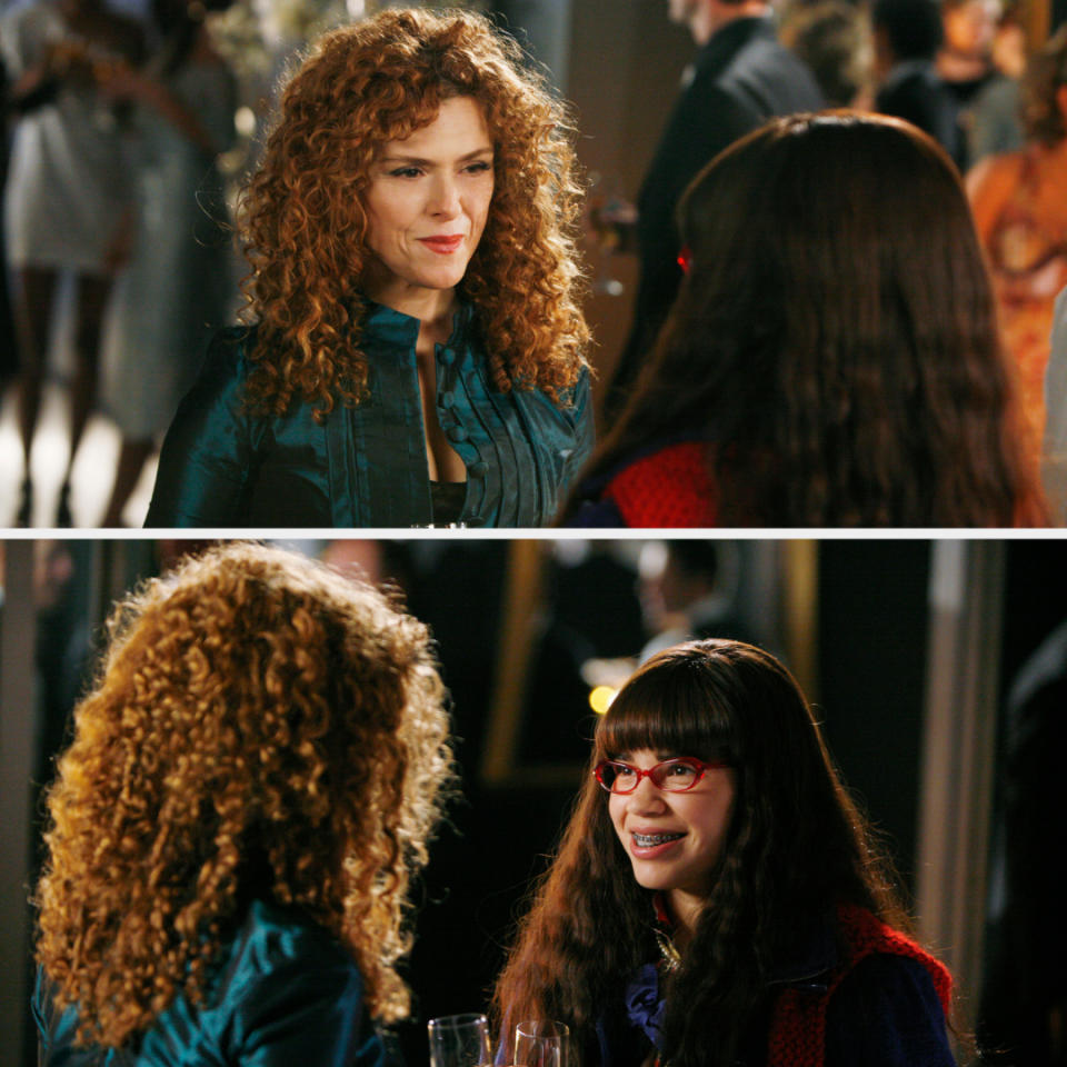 Bernadette and American filming a scene