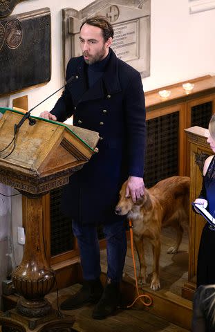 <p>TheImageDirect.com</p> James Middleton, Alizee Thevenet and baby Inigo attend the Dogs Trust Carol Concert at Chelsea Old Church in London on Dec. 7.