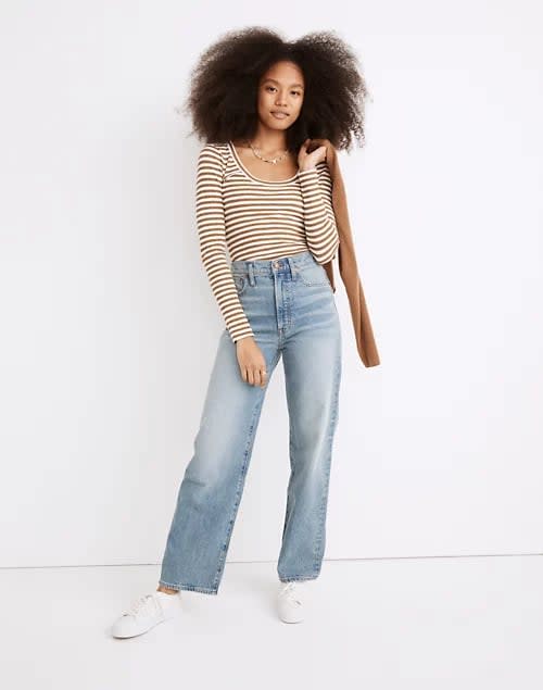 levi high loose flare jeans