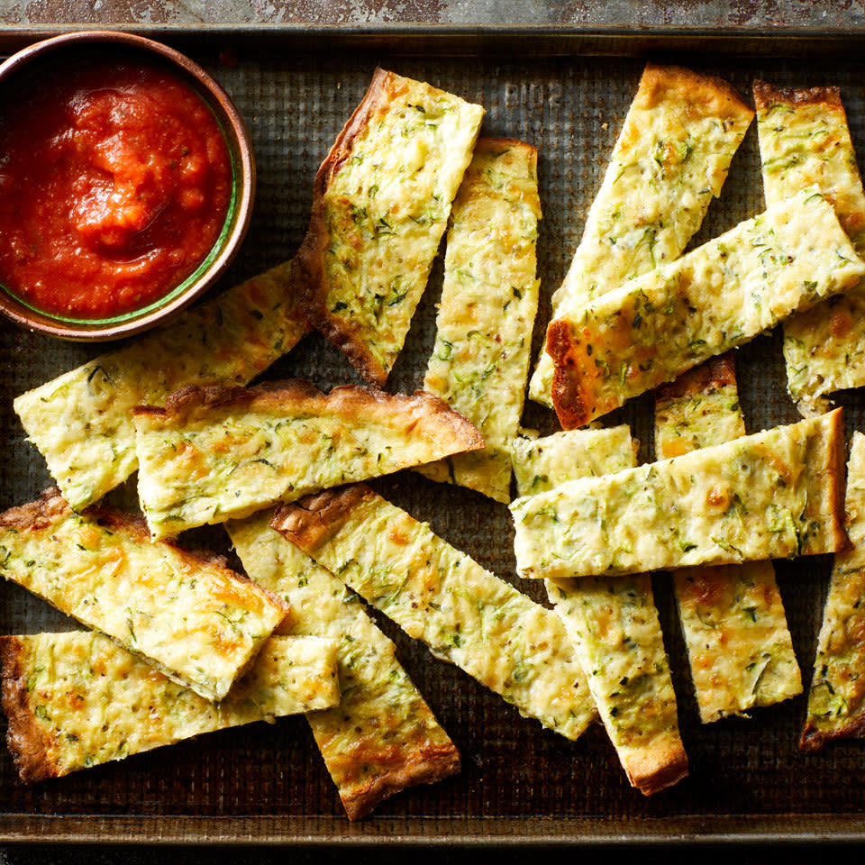 Cheesy Zucchini Breadsticks