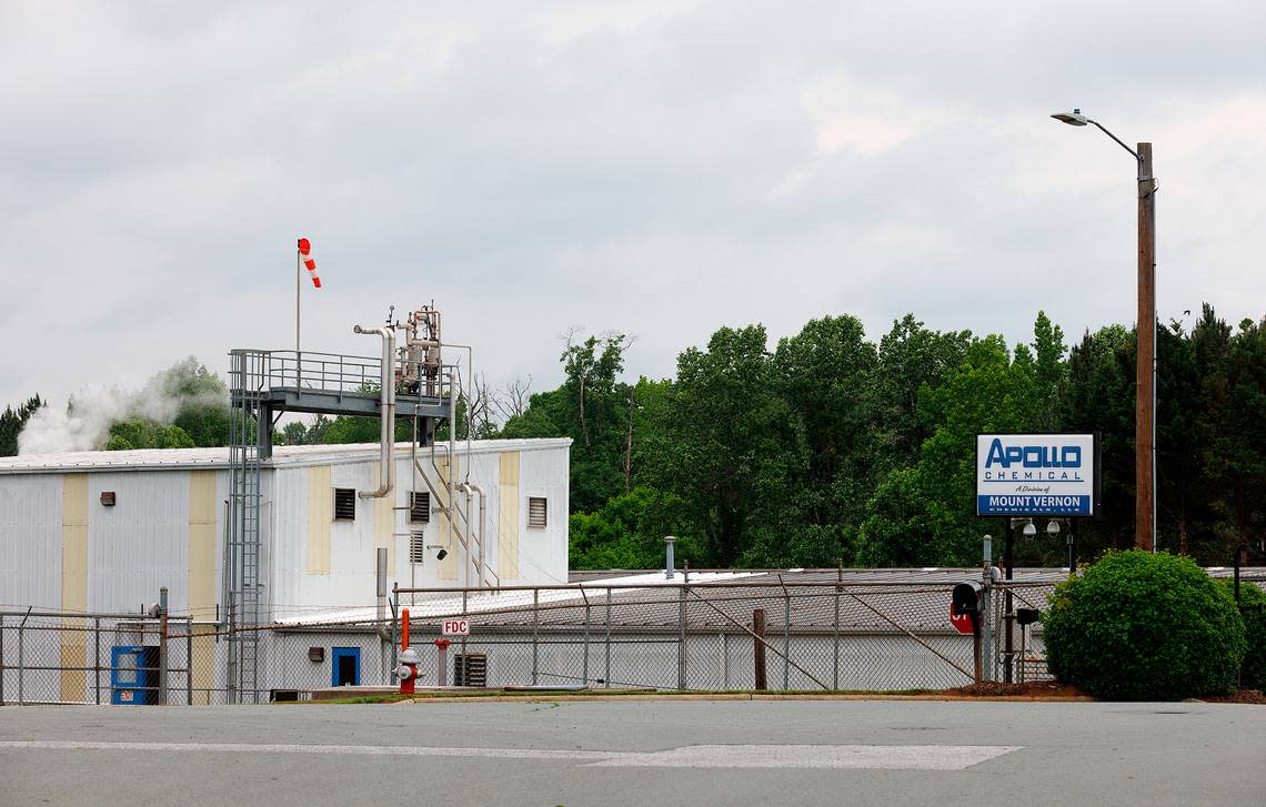 Apollo Chemical in Burlington, N.C., is believed to be the source of a 1,4-dioxane release in January.