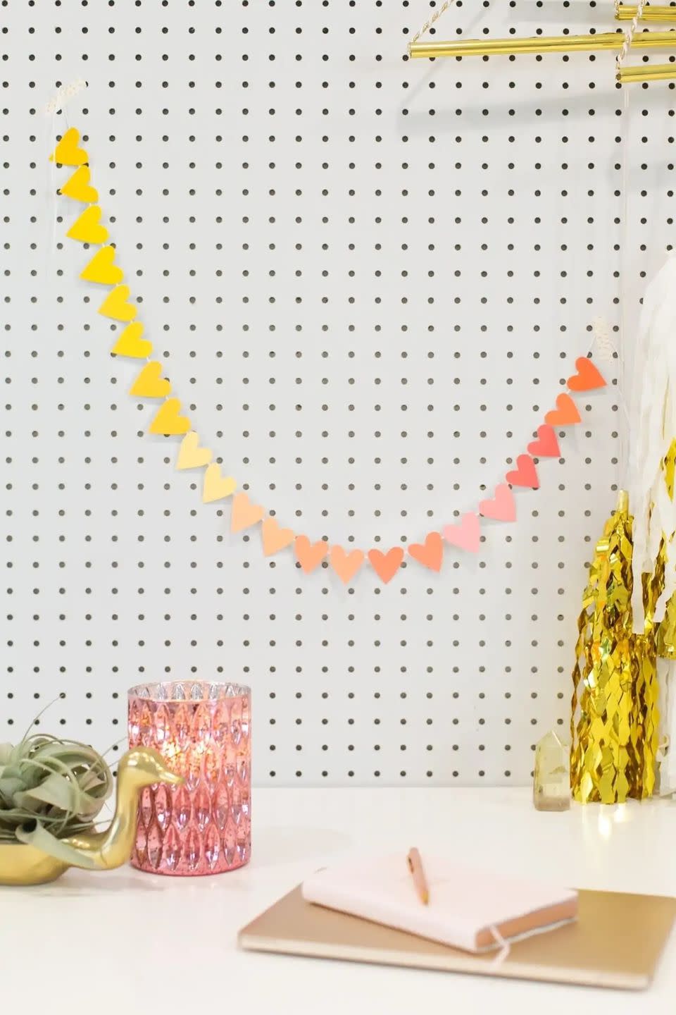 Paint Chip Heart Garland