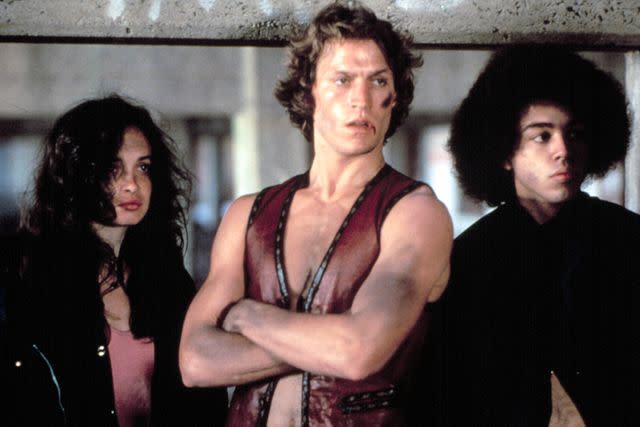 <p>Paramount/Courtesy Everett Collection</p> Deborah Van Valkenburgh, Michael Beck, and Marcellino Sanchez in 'The Warriors'