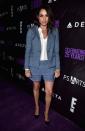 <p>L’actrice américaine portait un tailleur short lors d’une soirée à Hollywood.<br><em>[Photo : Getty]</em> </p>