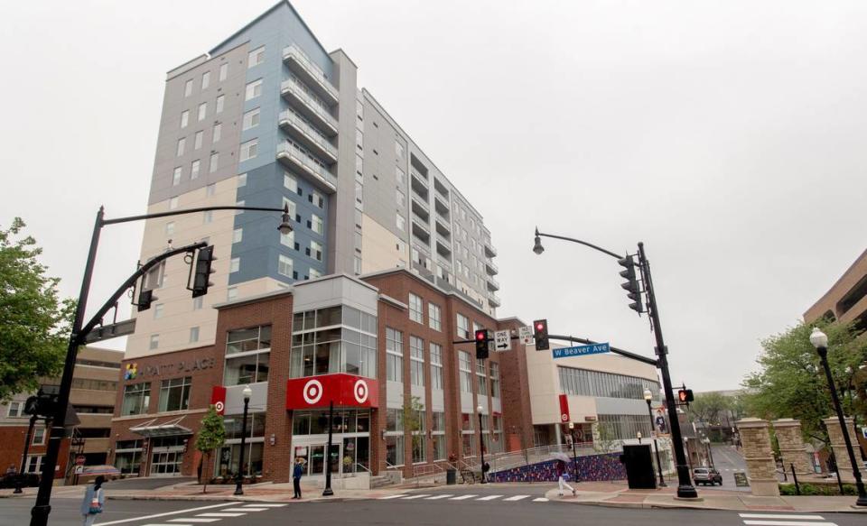 The Fraser Centre, pictured in 2018, sits on the corner of Beaver Avenue and South Fraser Street.