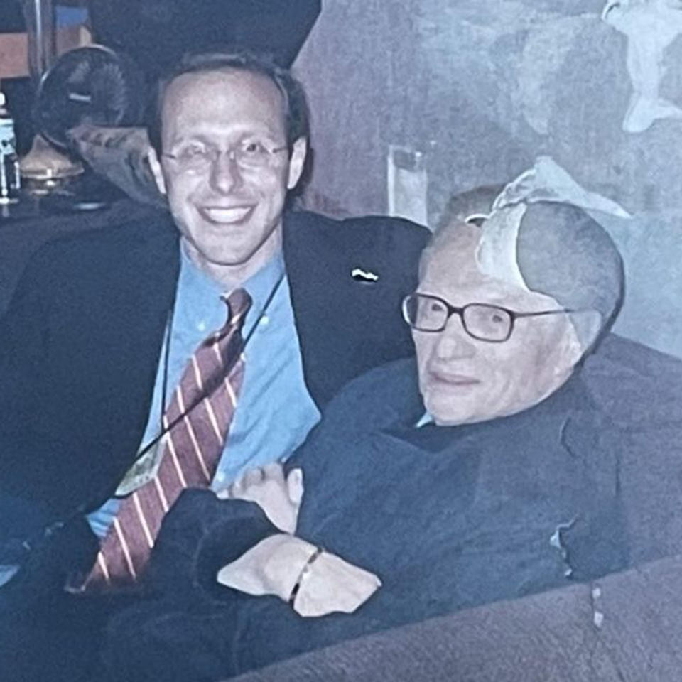 Todd Polkes and Larry King. (Todd Polkes / Instagram)