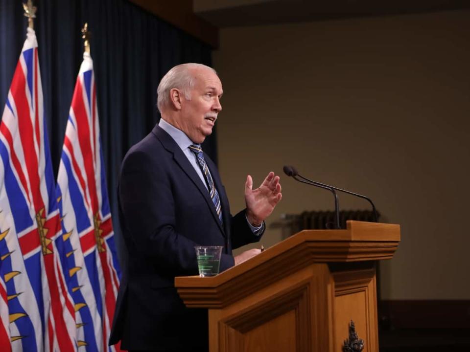 Premier John Horgan will speak about plans for the Royal B.C. Museum on Wednesday.  (Chad Hipolito/The Canadian Press - image credit)