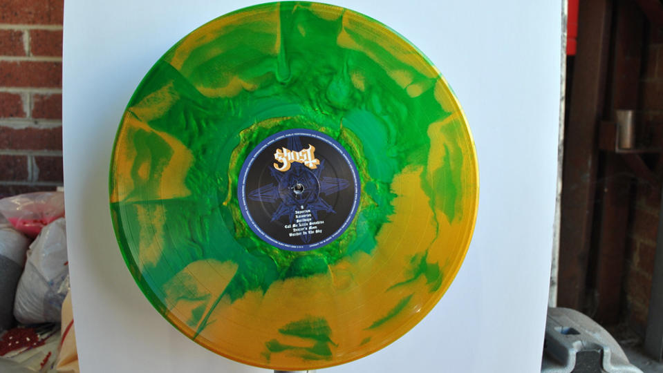 Splatter coloured vinyl