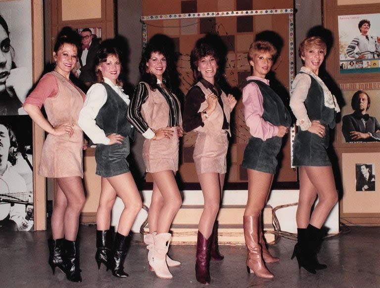 Las secretarias en los años 80 del programa, en este caso de 