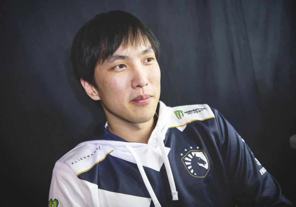 Doublelift在實況中秀出自己經典的布里茨實力。   圖：翻攝自LOL Esport flickr