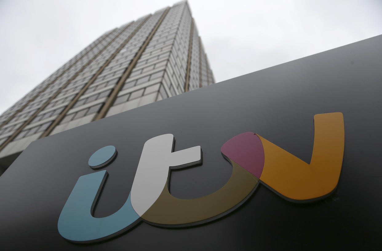 A company sign is displayed outside an ITV studio in London, Britain July 27, 2016. REUTERS/Neil Hall
