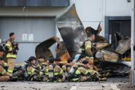 Fire at a lithium battery factory, in Hwaseong