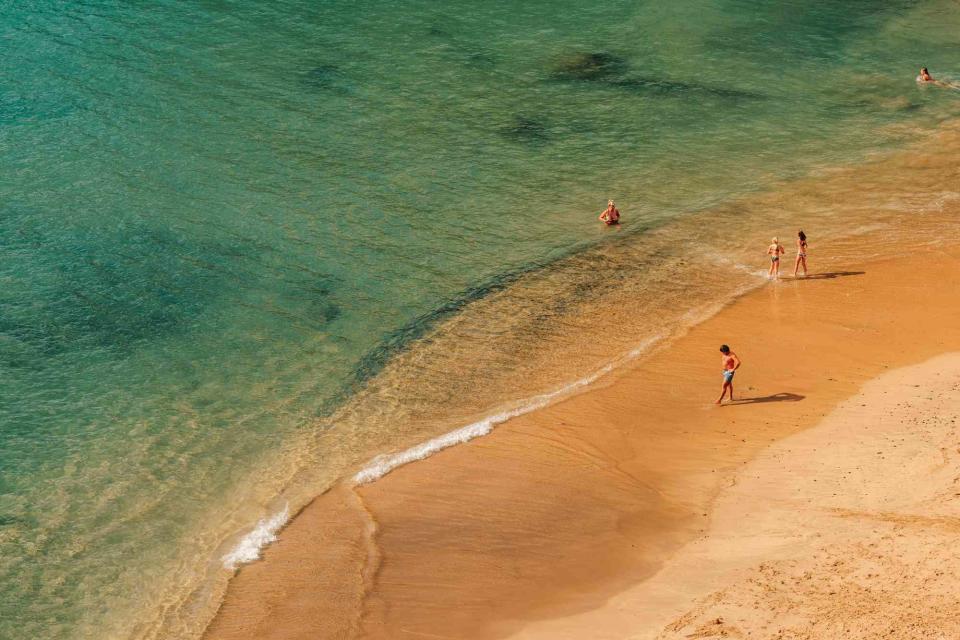 <p>Salva LÓPEZ</p> Abama Beach, on Tenerife, one of the seven main Canary Islands.