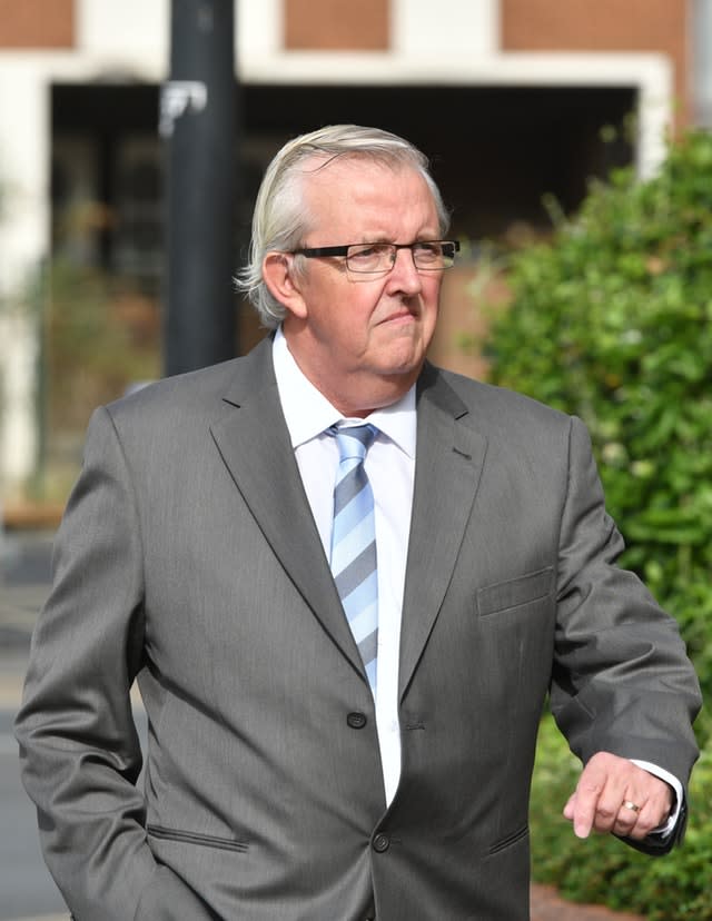 Christopher Ashford leaving Swindon Magistrates’ Court (Ben Birchall/PA)