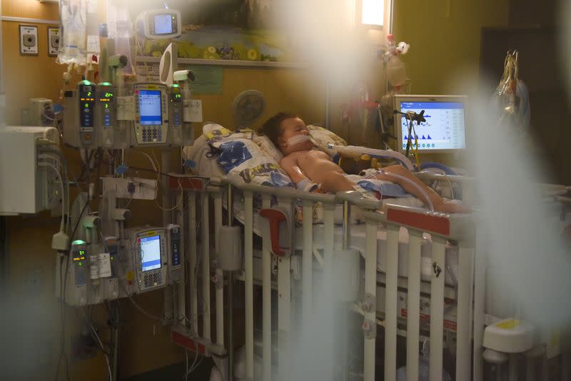 Inside a Covid ward in a St. Louis children's hospital