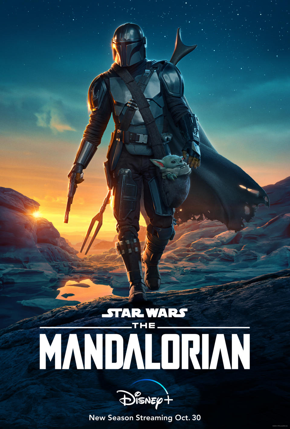 Key art for the second season of The Mandalorian. (Lucasfilm/Disney+)