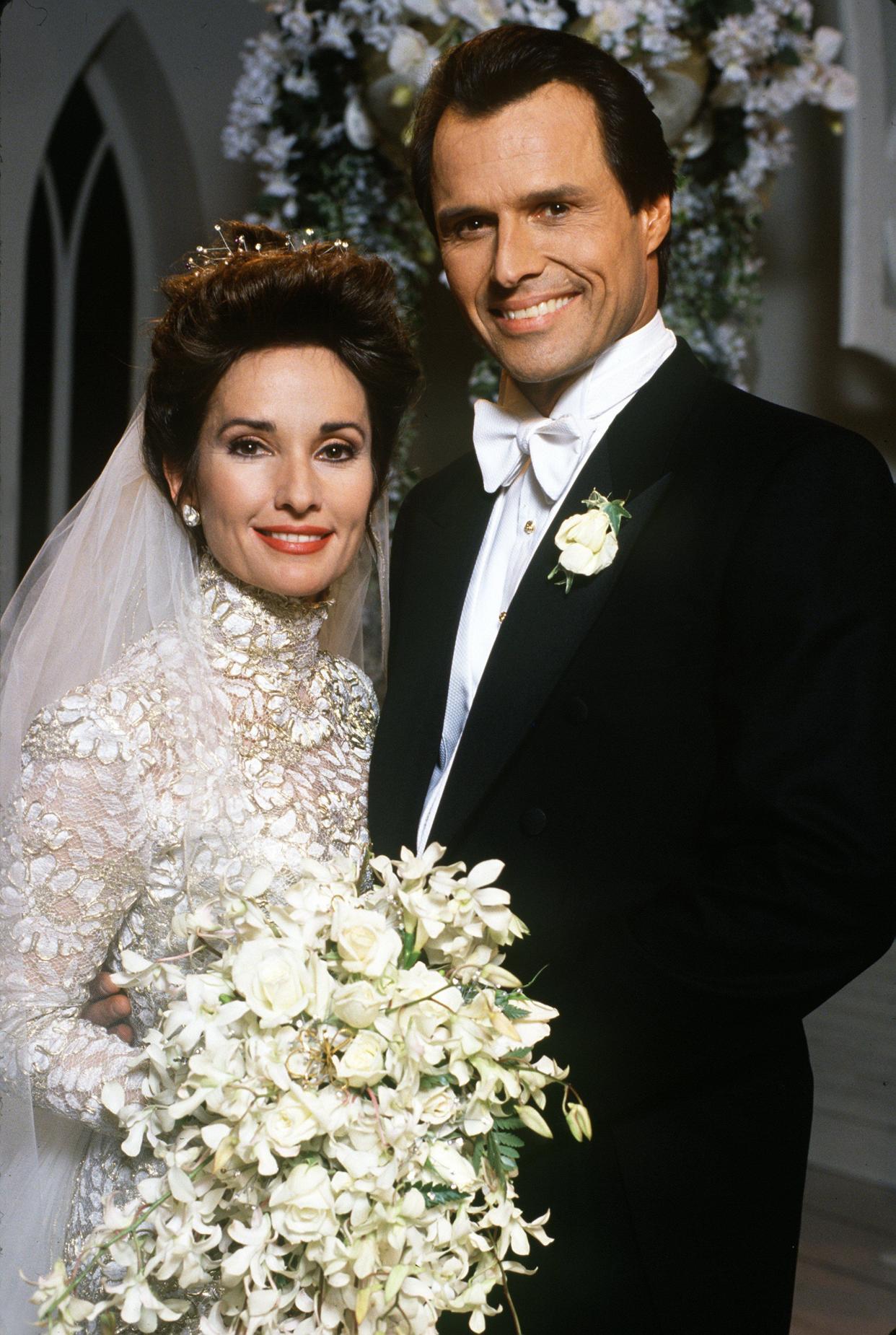 Susan Lucci and Michael Nader are seen on "All My Children."
