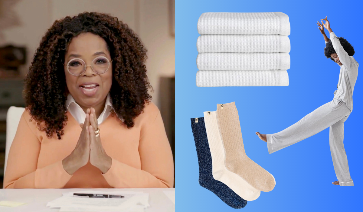 oprah and some of her favorite cozy earth products
