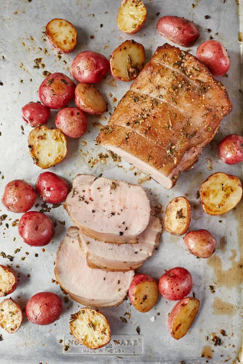 Roasted Rosemary and Garlic Pork Loin and Potatoes