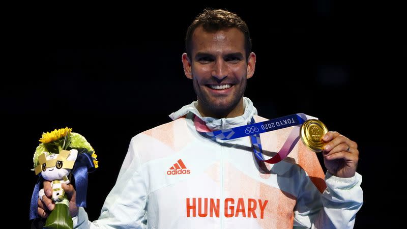 Fencing - Men's Individual Sabre - Medal Ceremony