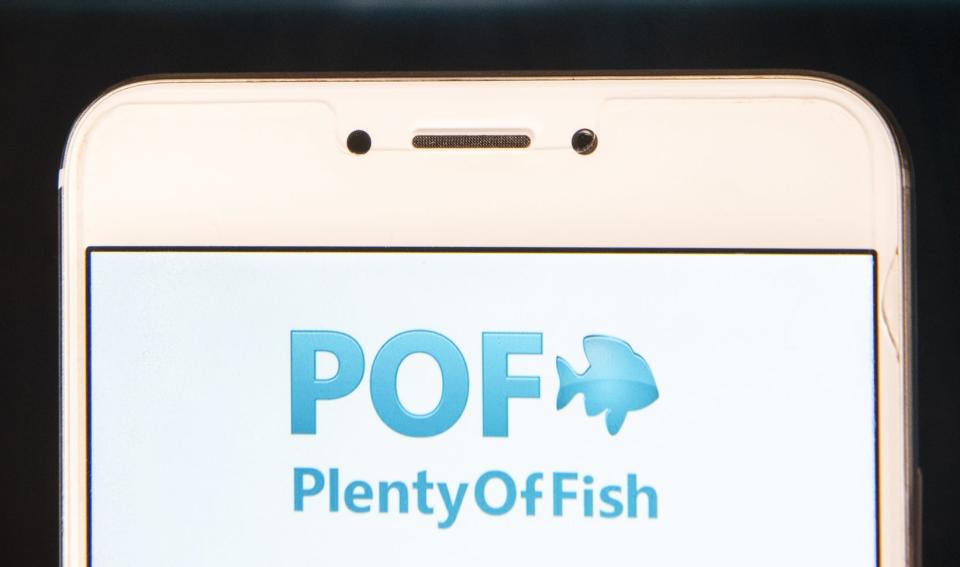 plenty of fish logo on iphone