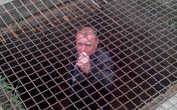 caged soldier