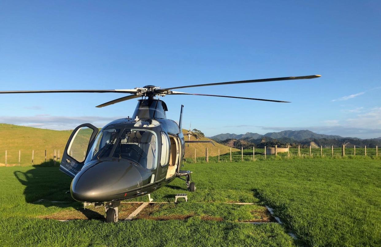 Helena Bay Lodge helicopter