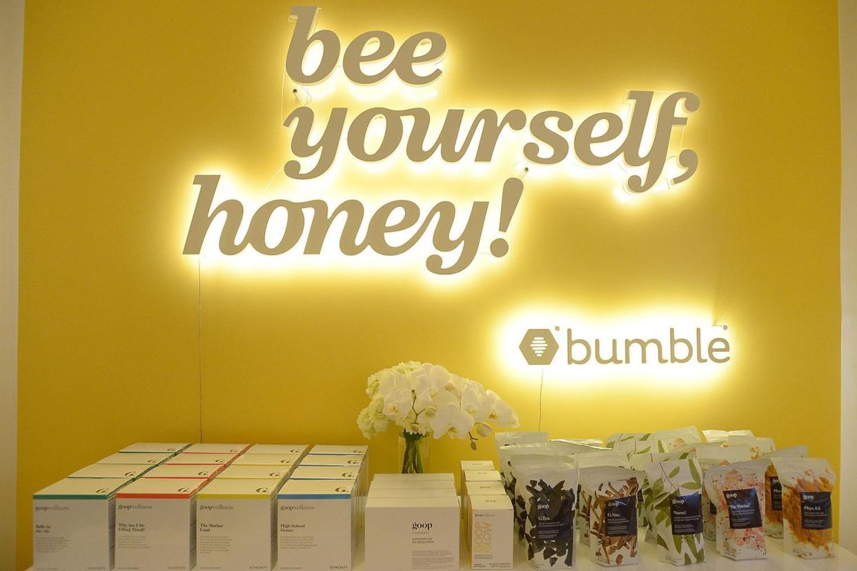 Bumble was created by ex-Tinder co-founder Whitney Wolfe Herd: Charley Gallay / Stringer/ Getty