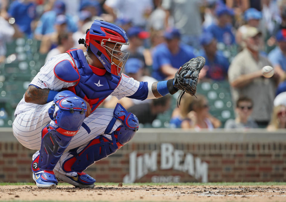 Martín Maldonado is headed to the Astros again. (Photo by Jonathan Daniel/Getty Images)