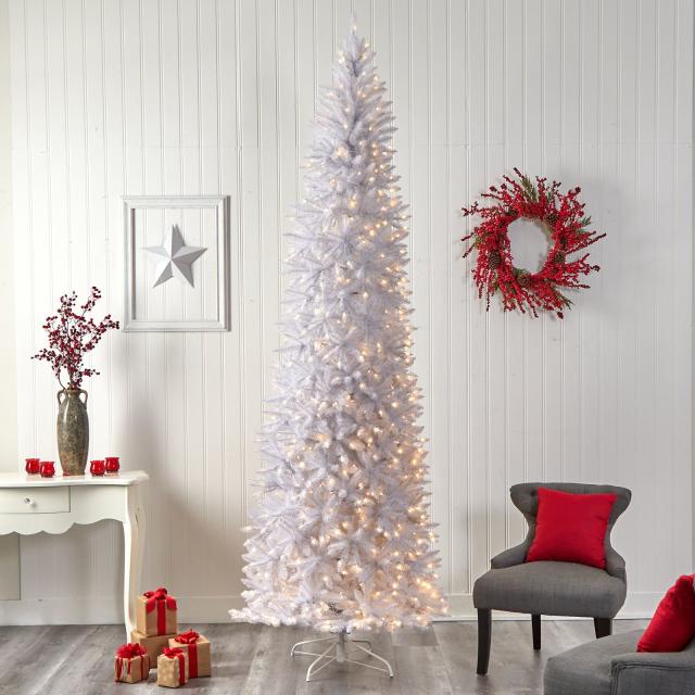  White Ostrich Feather Christmas Tree 5FT Tall Real