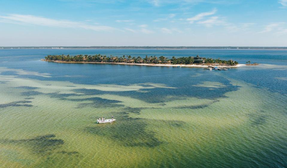 Black's Island with Florida mainland in distance