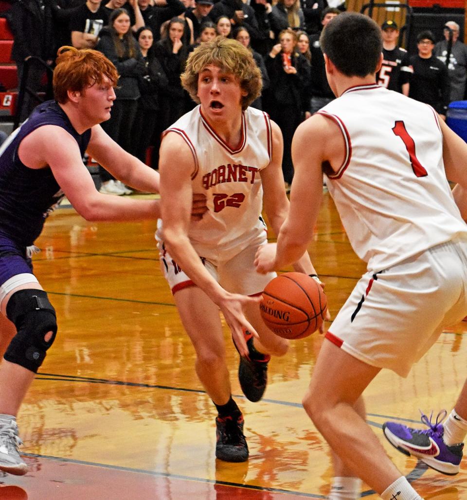 Senior Peter Modrovsky (22) will be playing a key role this winter for the Honesdale boys varsity basketball squad.