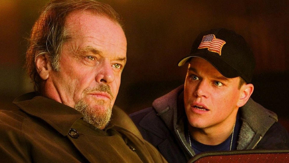 Jack Nicholson and Matt Damon in The Departed. 