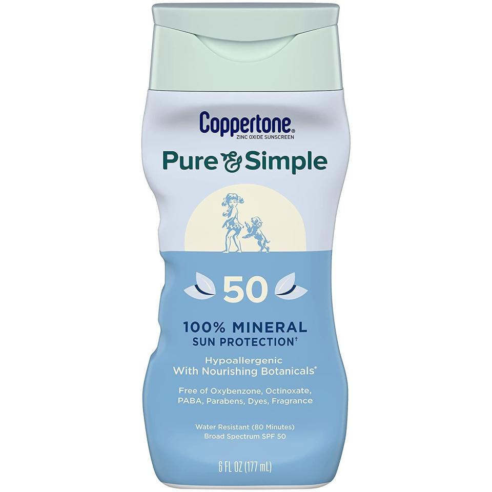 10) Pure & Simple Sunscreen Lotion SPF 50