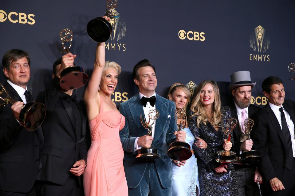 Ted Lasso cast celebrates at the Emmys