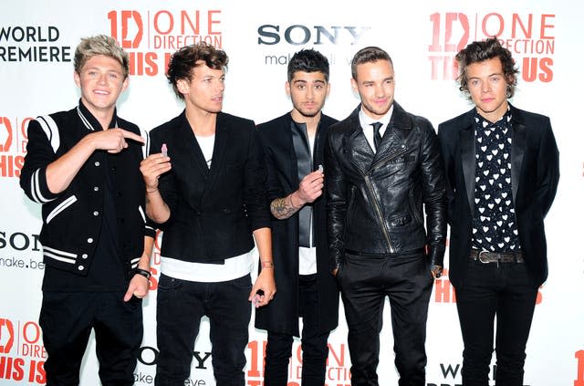 Niall Horan, Louis Tomlinson, Zayn Malik, Liam Payne and Harry Styles at the World Premiere of One Direction: This Is Us