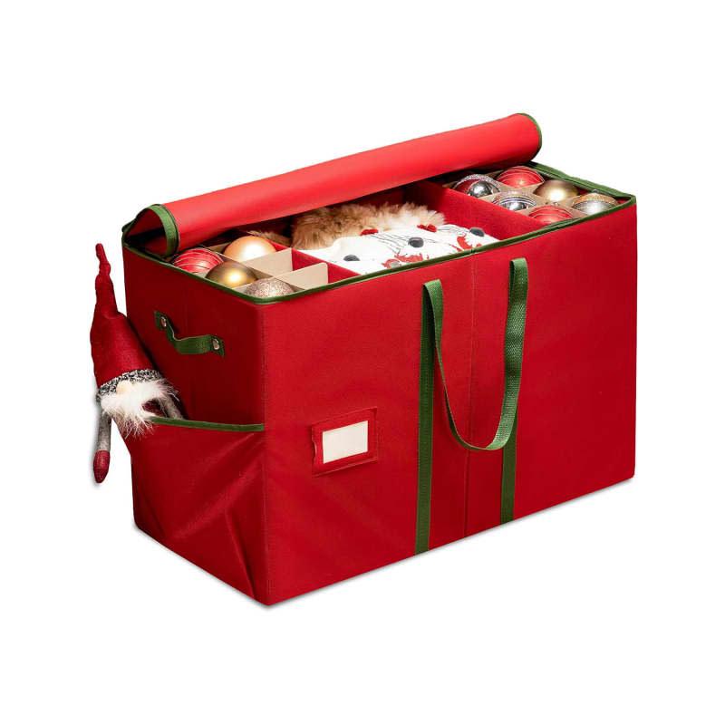 ZOBER Christmas Ornament Storage Box