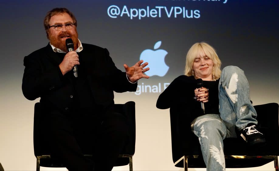 Director R.J. Cutler and Billie Eilish participate in a Q&A in Hollywood, November 3, 2021 - Credit: Courtesy of Matthew Carey