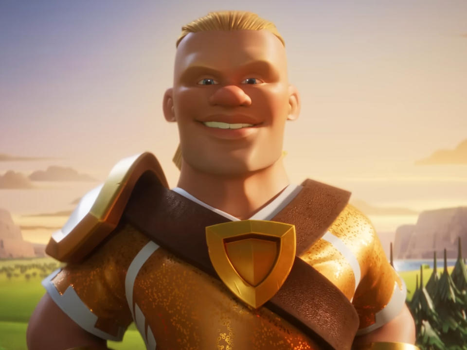 Así se ve Erling Haaland en Clash of Clans