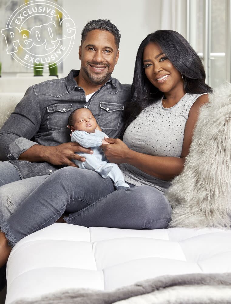 Kenya Moore, Marc Daly and baby Brooklyn | Audra Melton