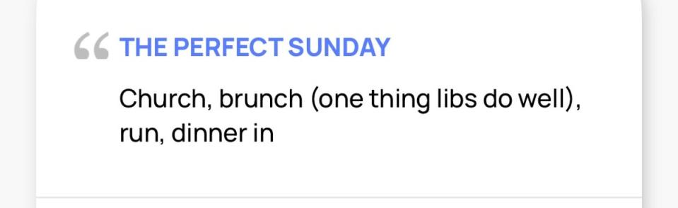 Users declared brunch ‘liberal' (The Right Stuff)