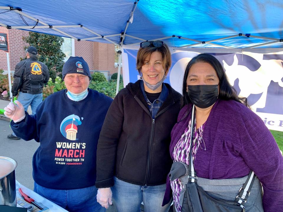 Rutherford County Habitat for Humanity's 2021 Cooking to Build volunteers are, from left, Sherri Harris, Cathy Watts and Darlene Neal.